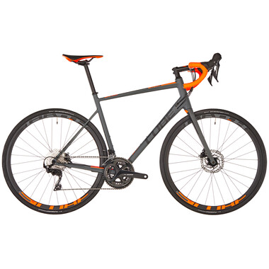 Bicicletta da Corsa CUBE ATTAIN SL DISC Shimano 105 R7000 34/50 Grigio/Arancione 2019 0